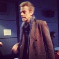 Peter Capaldi on set of series 8 - doctor-who photo