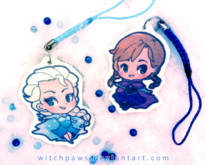  Frozen Anna and Elsa Charms