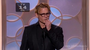  Johnny at the Golden Globes <3