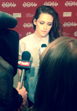  Kristen doing interview