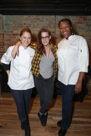 Kristen at a Dinner Party at Sundance