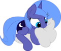 Luna as a Filly on a Cloud - my-little-pony-friendship-is-magic photo