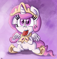 Filly Celestia Eating a Popsicle - my-little-pony-friendship-is-magic photo