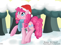 Pinkie Pie Holding a Candy Cane - my-little-pony-friendship-is-magic photo