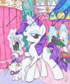 Rarity and Opalescence  - my-little-pony-friendship-is-magic photo