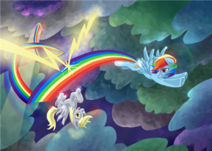 Rainbow Dash and Derpy