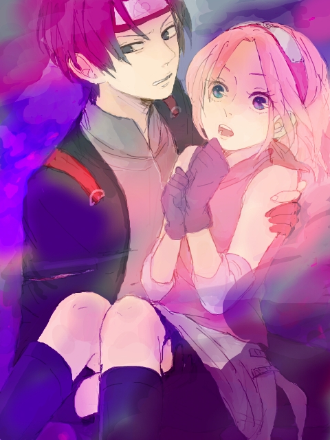 Naruto Couples ♥ tagahanga Art: Sakura and Saï.