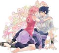 Sasuke and Sakura - naruto fan art