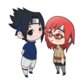 Sasuke and Karin - naruto fan art