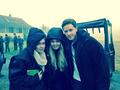 On  set with Rose, Jen and josh - once-upon-a-time photo