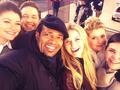 On set with the cast - once-upon-a-time photo