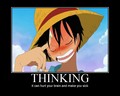 Luffy Thinking - one-piece photo