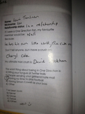 One Direction Cosmo Answers♥