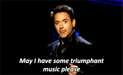  Robert Downey Jr. winning the people’s choice award for favoriete action ster