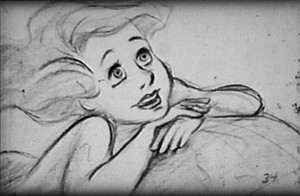  Walt ডিজনি Sketches - Princess Ariel