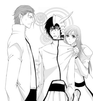  Ulquiorra and Orihime (and Aizen)