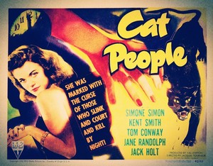  Movie Poster For 1942 Horror Film, "Cat People"