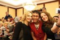 charlize with fans - charlize-theron photo