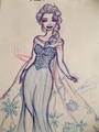 Queen Elsa - disney-princess fan art