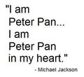 Michael Jacksoon's Views On The Subject Pertaining To The Disney Character, Peter Pan - disney photo