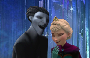 Elsa and Pitch laughing