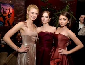  Lucy, Zoey, Sarah at Vampire Academy premiere afterparty