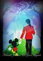 Michael And Mickey Mouse - michael-jackson fan art