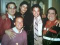 Frank Dileo and Michael with friends Teddy,Jerry,Freddie  - michael-jackson photo