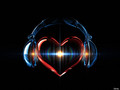 Heart with Headpohones - music photo