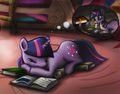 Twilight Dreaming of Reading - my-little-pony-friendship-is-magic photo