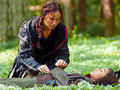 katniss and rue - the-hunger-games photo