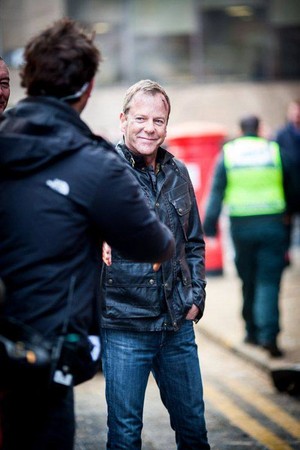 Kiefer BTS of 24: Live Another Day Promo