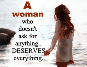  A woman who deserves