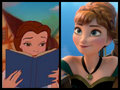 Belle and Anna - disney-princess fan art