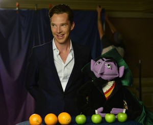  Benedict Cumberbatch on Sesame straat