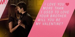 Damon is Elena's "Valentine"