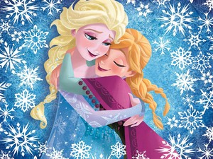  Elsa and Anna 壁紙