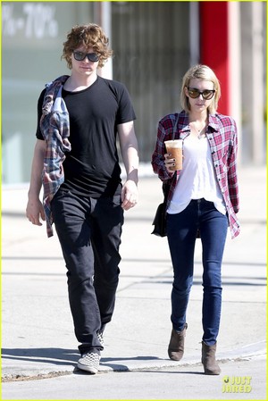 Emma Roberts Toasts 23rd Birthday with Evan Peters!