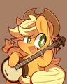 AppleJack w/ Banjo - my-little-pony-friendship-is-magic photo