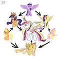 fusions_twilight applejack fluttershy - my-little-pony-friendship-is-magic photo
