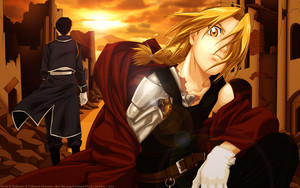 Roy Mustang and Edward Elric