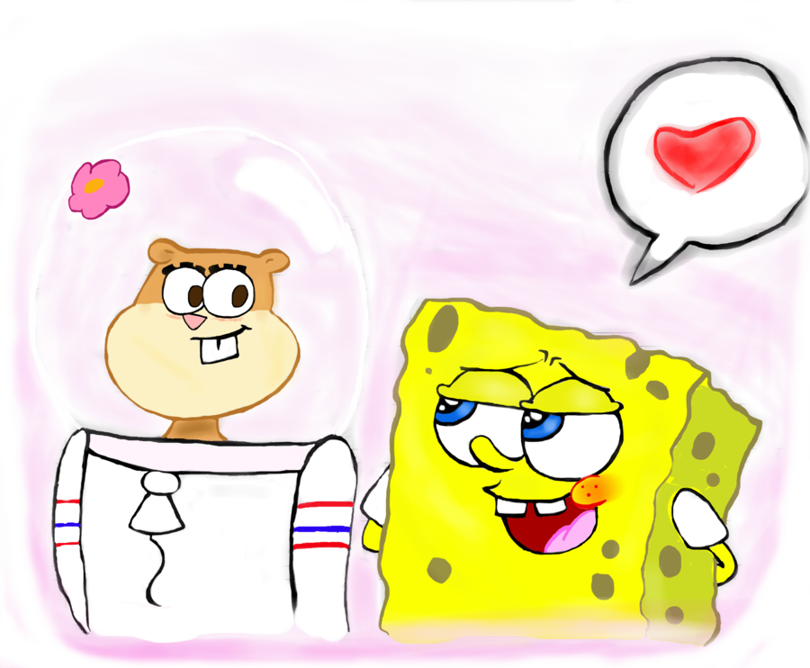 spongebob and sandy - Spongebob Squarepants Fan Art 