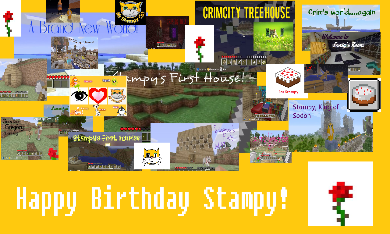 Have A Stampy Birthday Card Stampy Cat StampyLongNose 