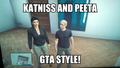 The Grand Theft Auto version of Peeta and Katniss - the-hunger-games photo