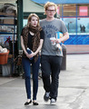 Emma Roberts and Evan Peters at the Hollywood market in West Hollywood, CA - March 9th, 2014 - american-horror-story photo