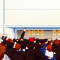 Japanese Lunch time Rush - anime photo