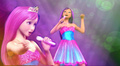 Keira and Tori's Short Pink and Blue Outfit - barbie-movies fan art