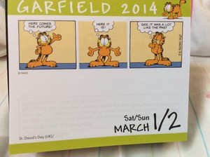  My Garfield calendar