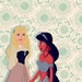 Jasmine and Aurora - disney-princess icon