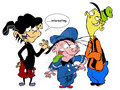 cartoonnetwork's ed edd and eddy as mickey, donald and goofy - disney photo